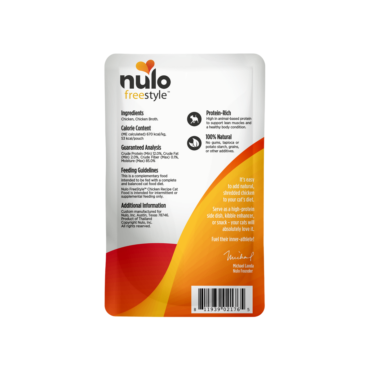 NULO Freestyle Grain-Free Chicken in Chicken Broth Cat Food Pouch
