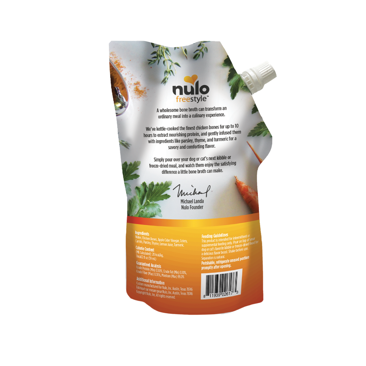 Nulo Freestyle Chicken Bone Broth 20 oz