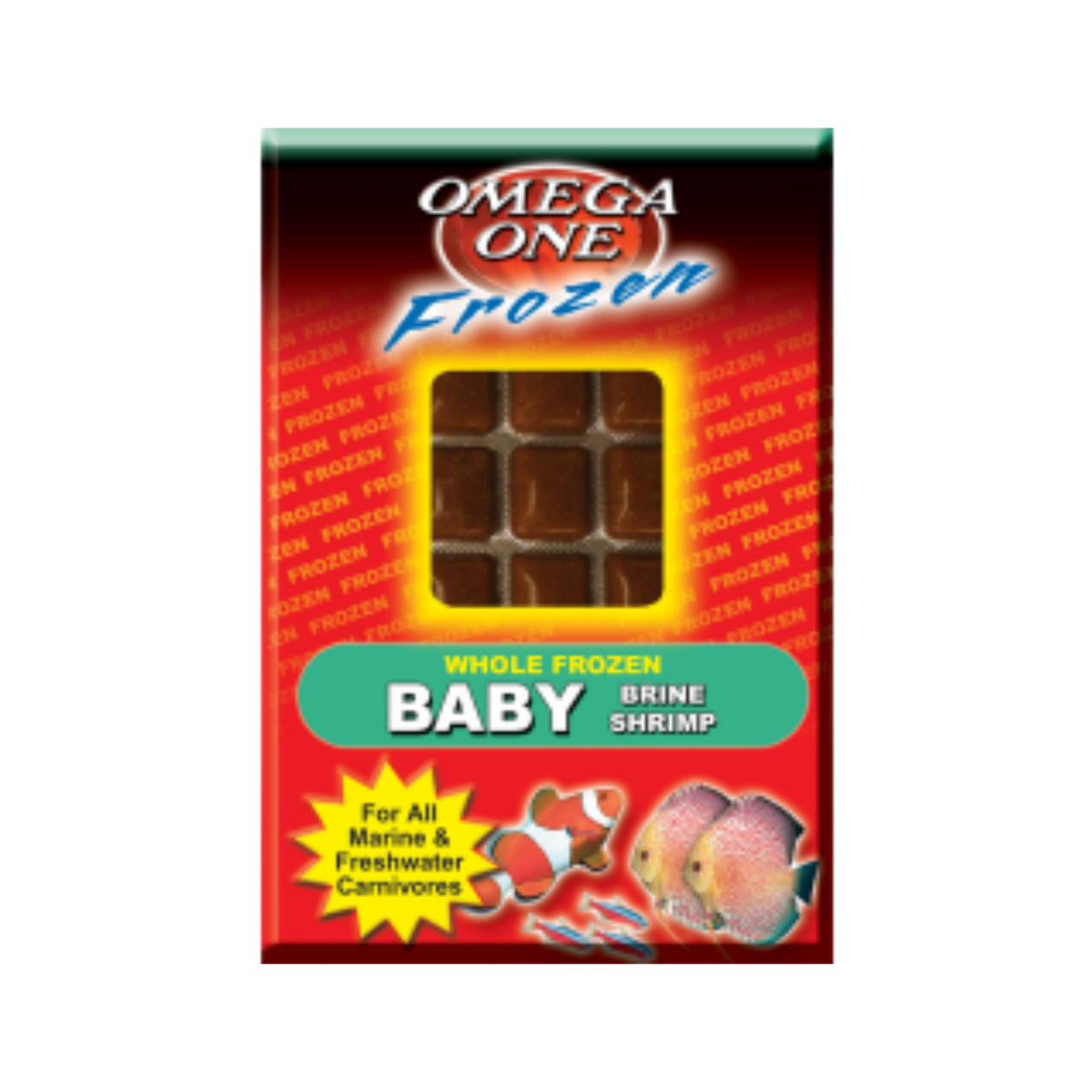Omega One Frozen Baby Brine Shrimp Cube Pack 3.5 oz