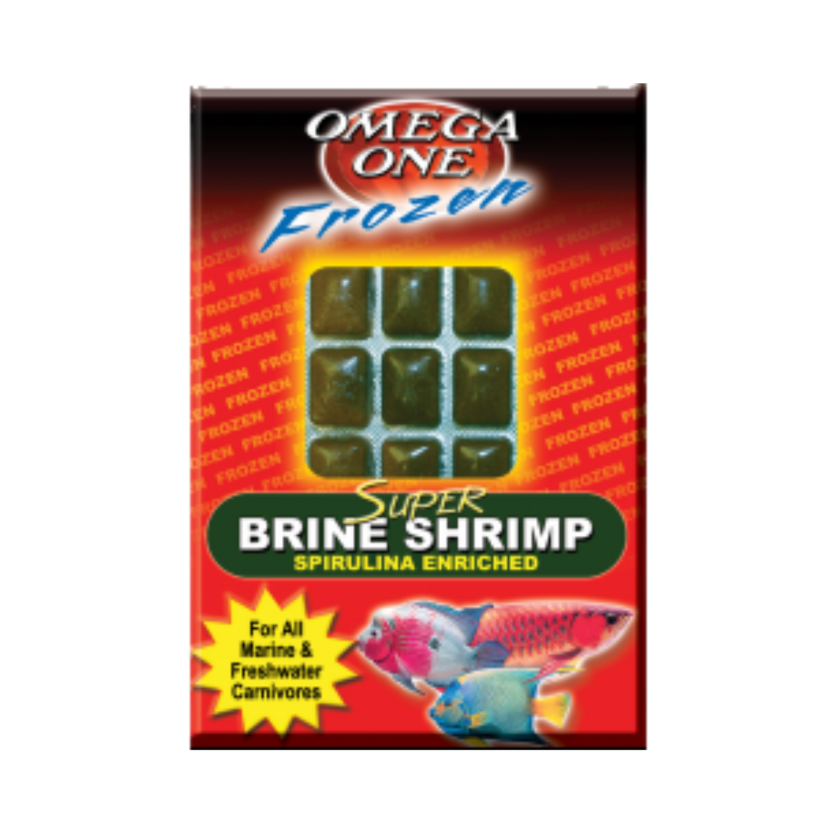 Omega One Frozen Super Brine Shrimp Cube Pack 3.5 oz