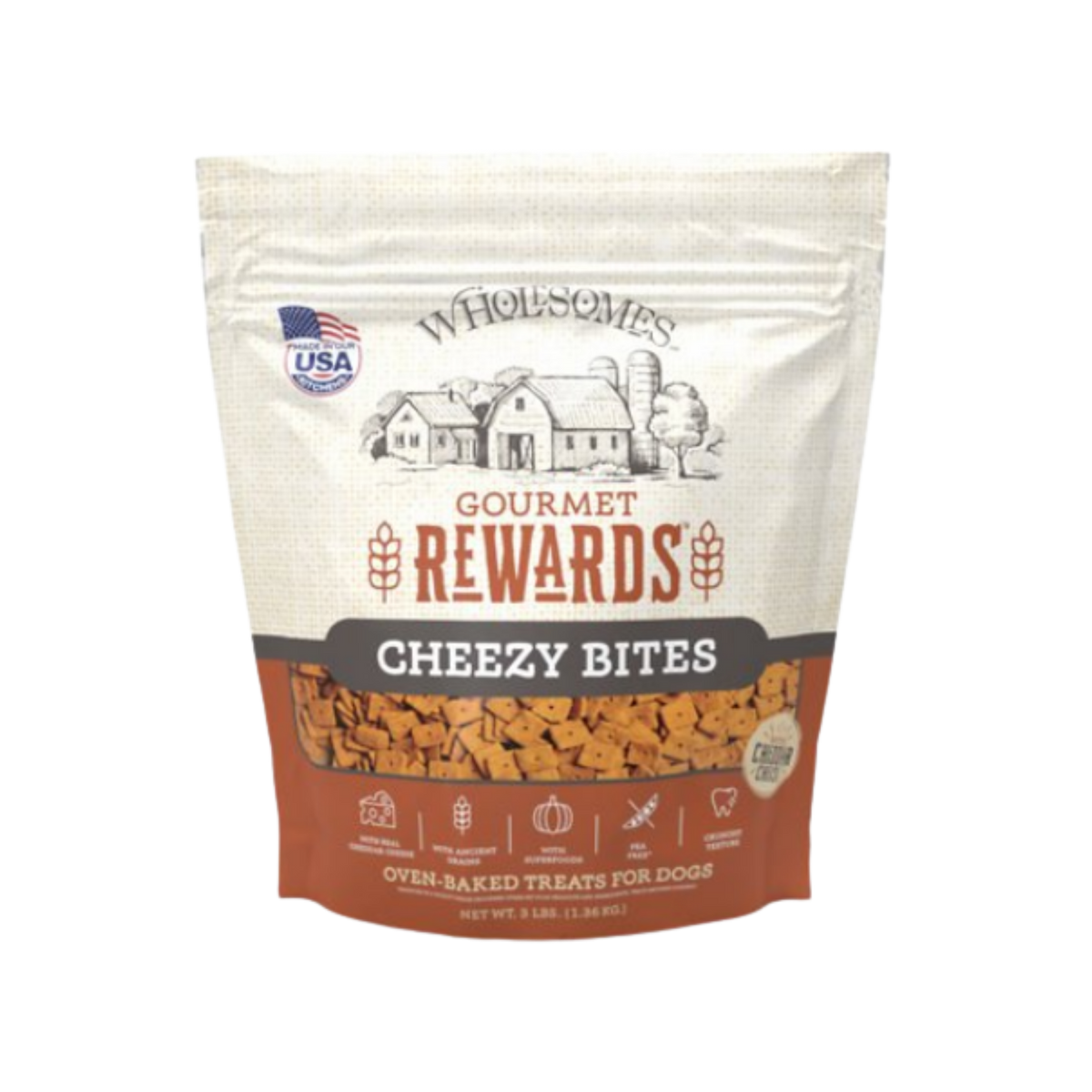 Wholesomes Rewards Cheezy Bites Biscuits 3 lb