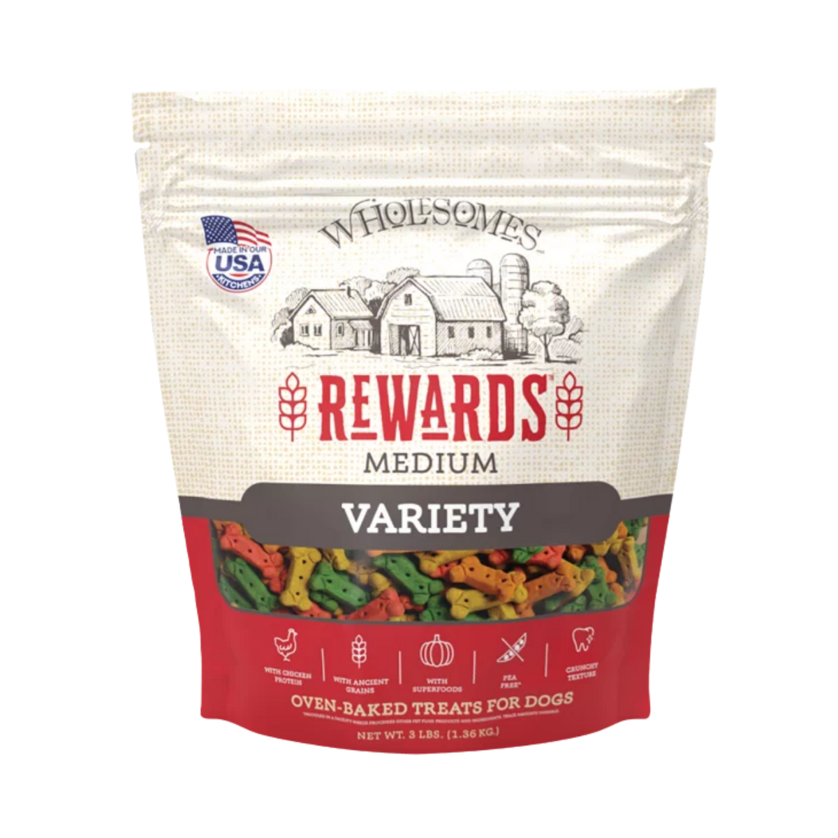 Wholesomes Rewards Medium Variety Biscuits 3 lb