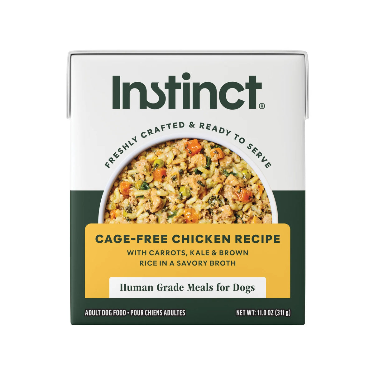 Instinct Freshly Crafted Meals Adult Wet Chicken Recipe Dog Food