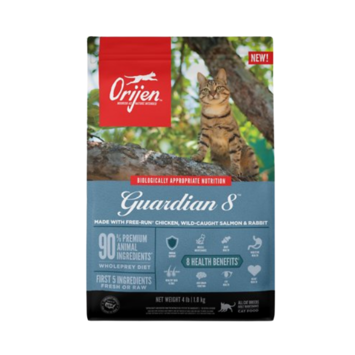 Orijen Grain-Free Guardian 8 Adult Cat Food 4 lb