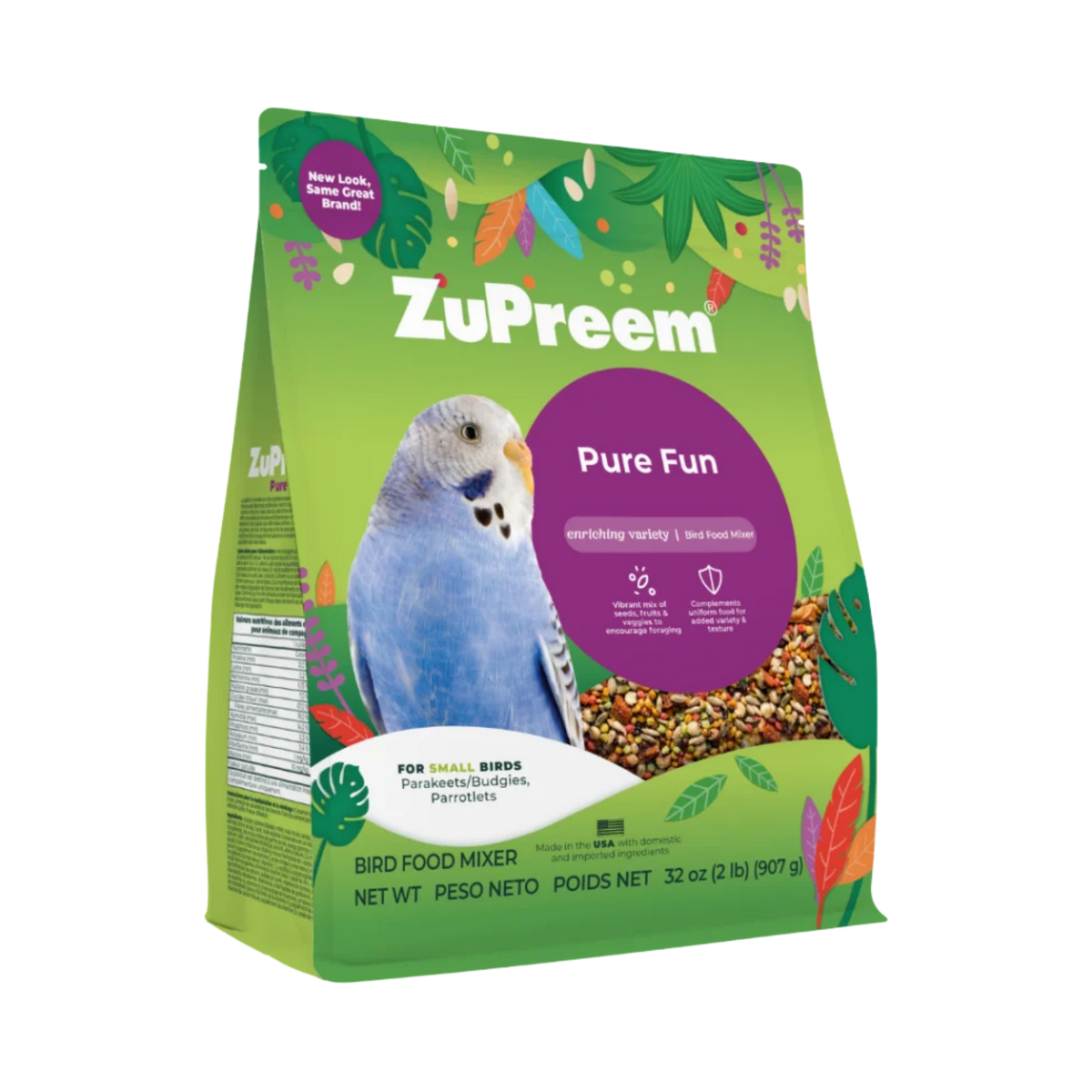 Zupreem Pure Fun for Small Birds 2 lb