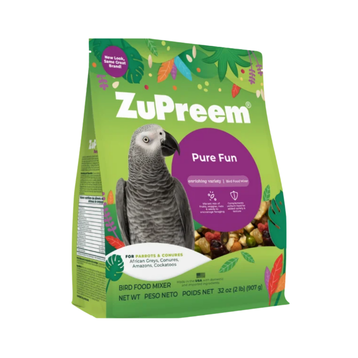Zupreem Pure Fun for Parrots & Conures 2 lb