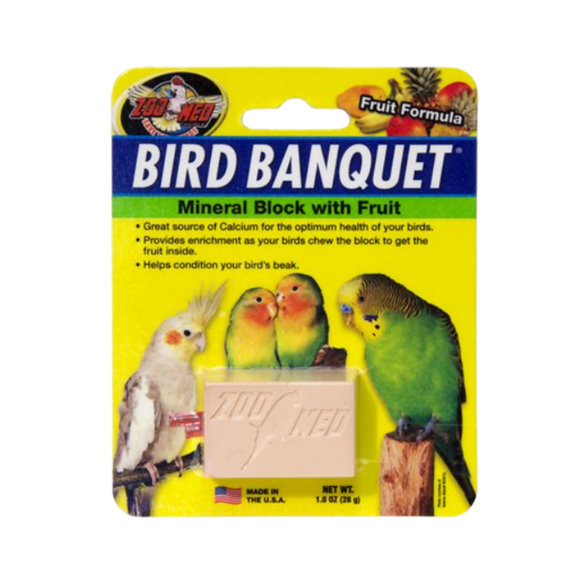 Zoo Med Bird Banquet Fruit Mineral Block SM/MD