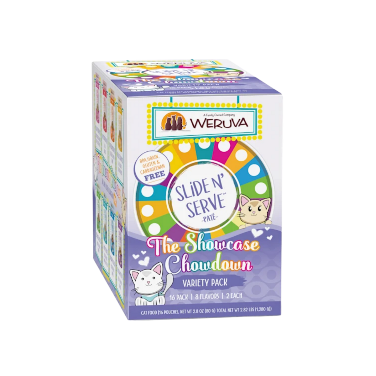 Weruva Pate The Showcase Chowdown Variety Pack Wet Cat Food 16 ct
