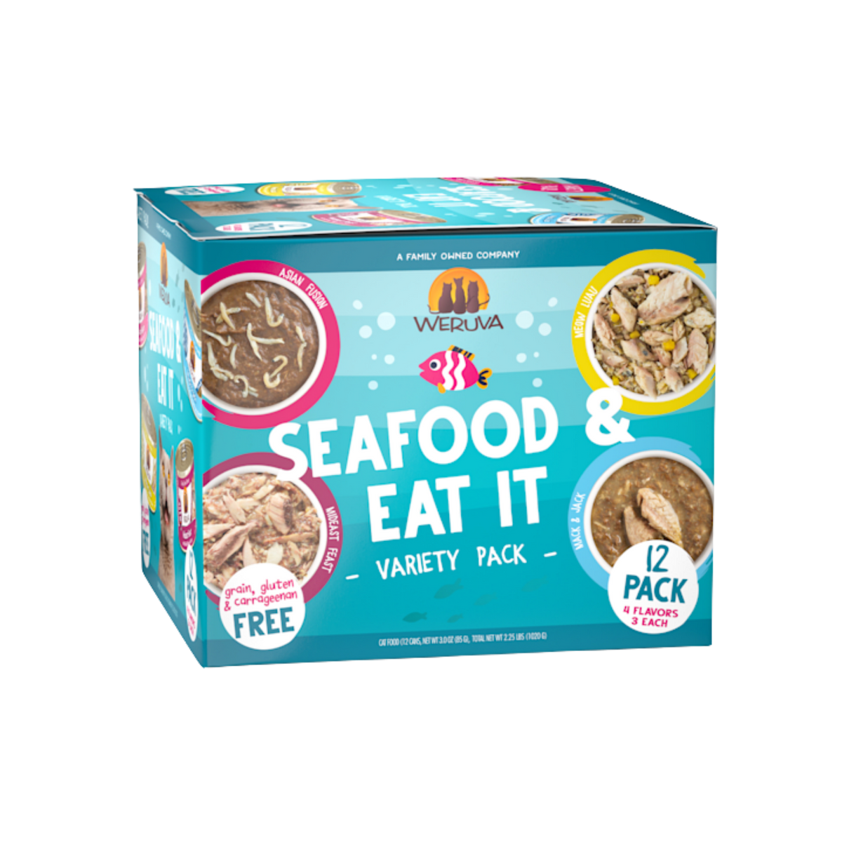Weruva Classics Seafood & Eat It Variety Pack Wet Cat Food 12 ct