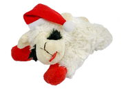 Multipet Holiday Santa Lamb Chop Plush Dog Toy 6 in
