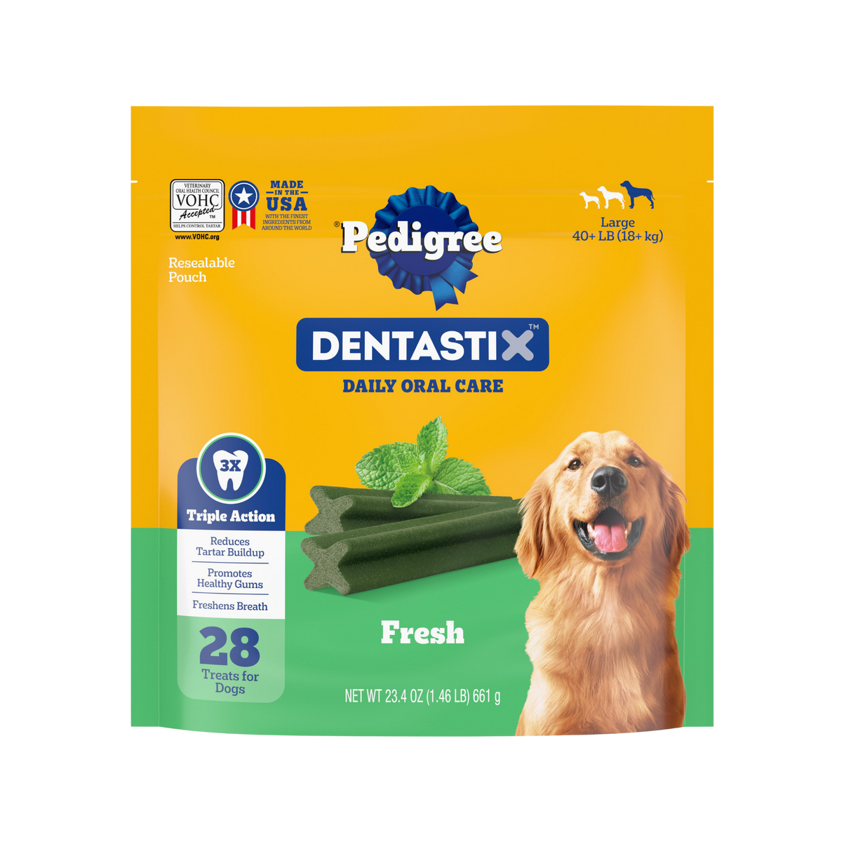 Pedigree Dentastix Large Fresh Flavor Dental Treats 28 ct