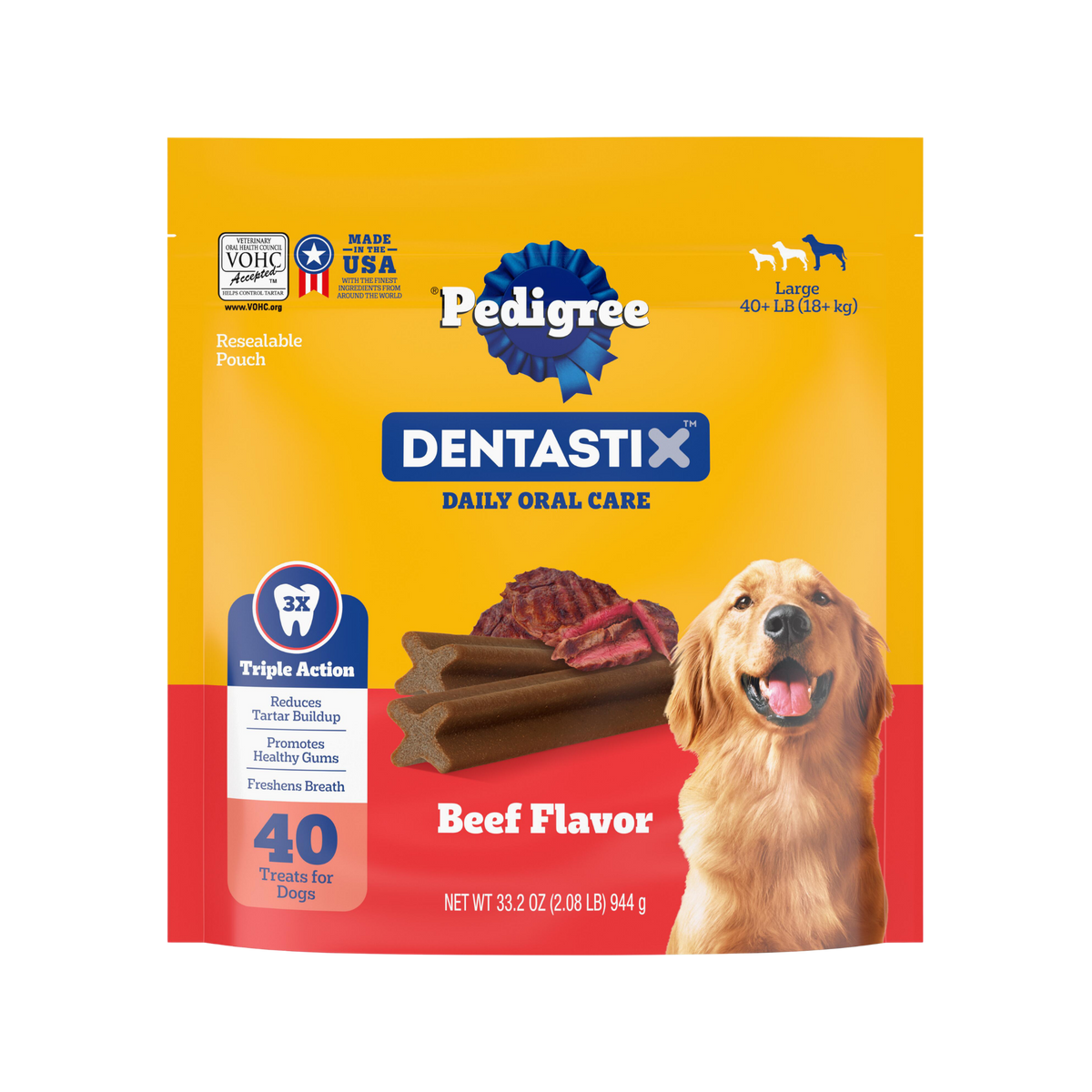 Pedigree Dentastix Large Beef Flavor Dental Treats