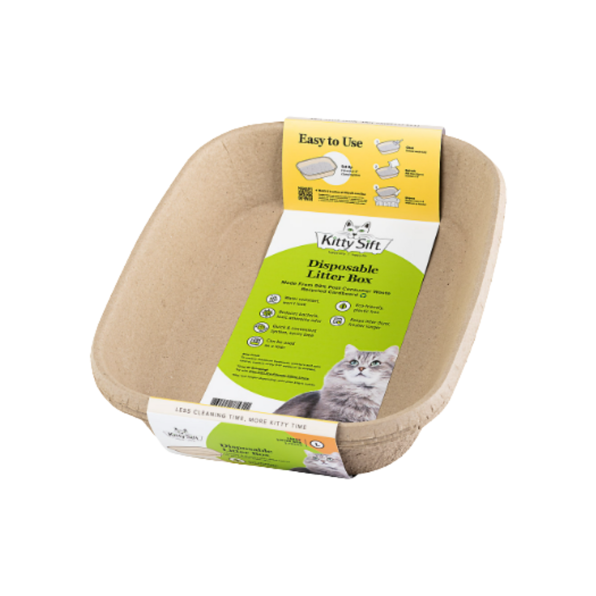 Kitty Sift Diposable Cat Litter Box, 3 pack