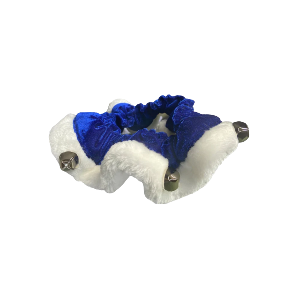Huxley & Kent Scrunchy Hanukkah Ruffle Pet Collar with Bells