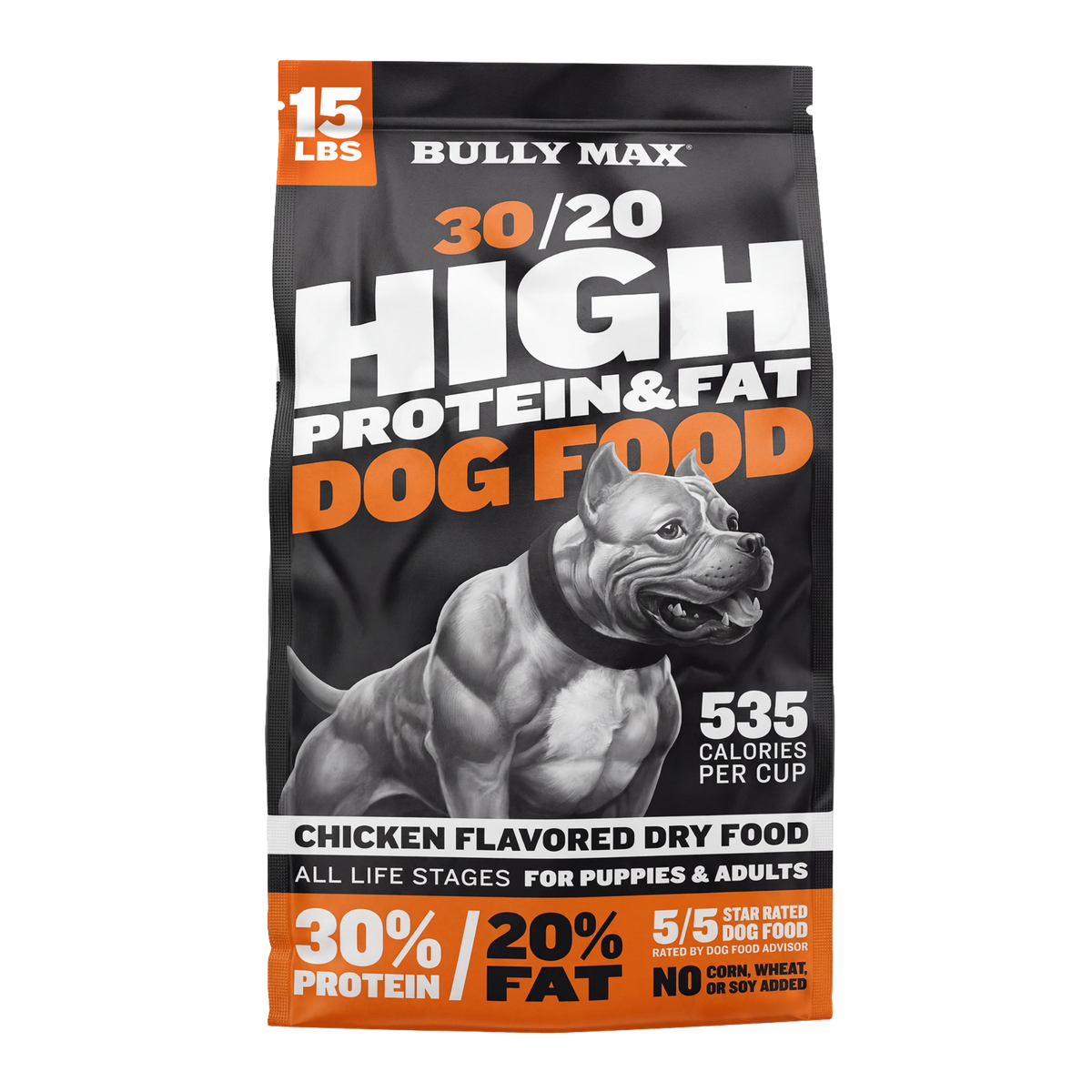 Bully Max 30/20 High Protein & Fat Chicken Blend Dry Dog Food