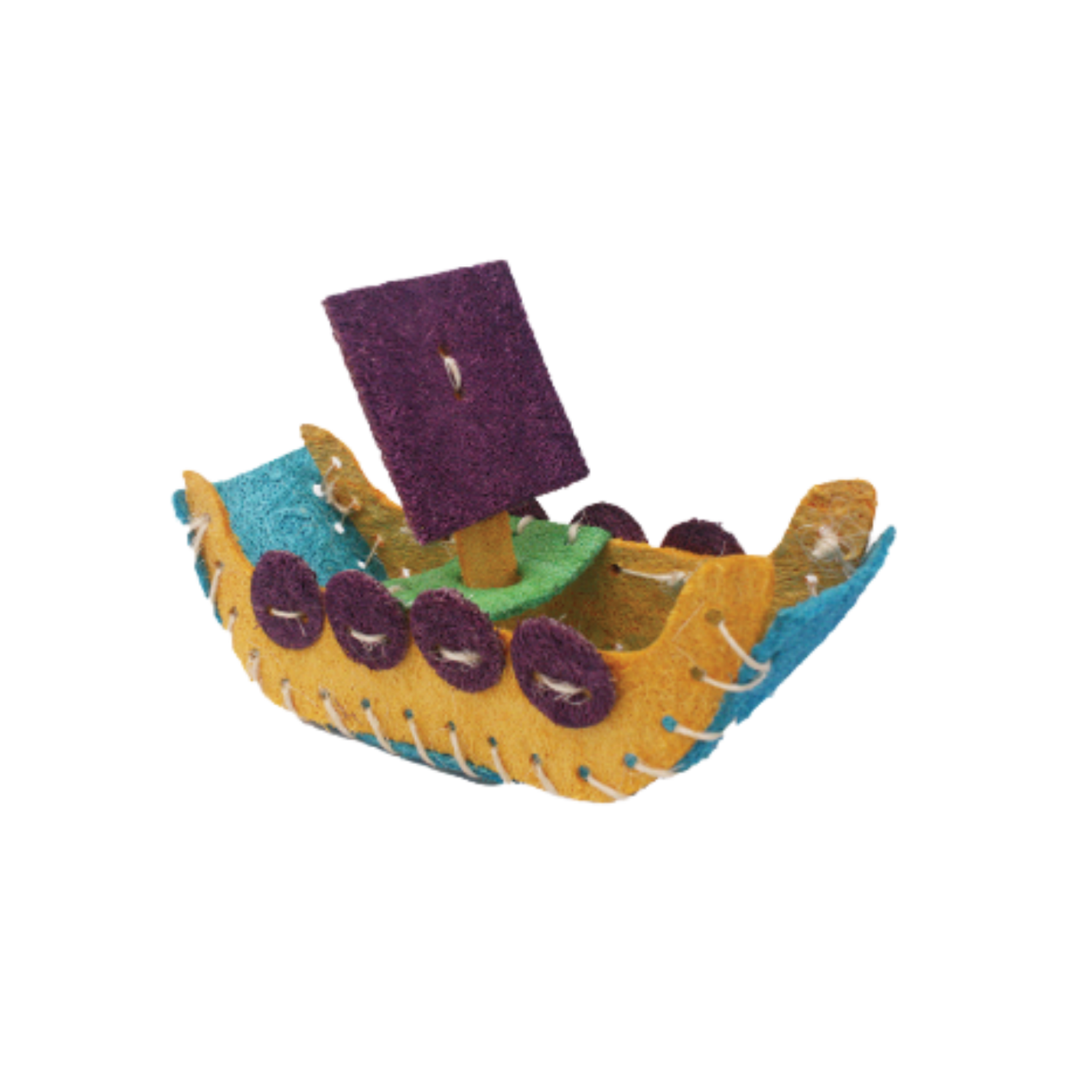 A&E Nibbles Loofah Boat Small Animal Chew