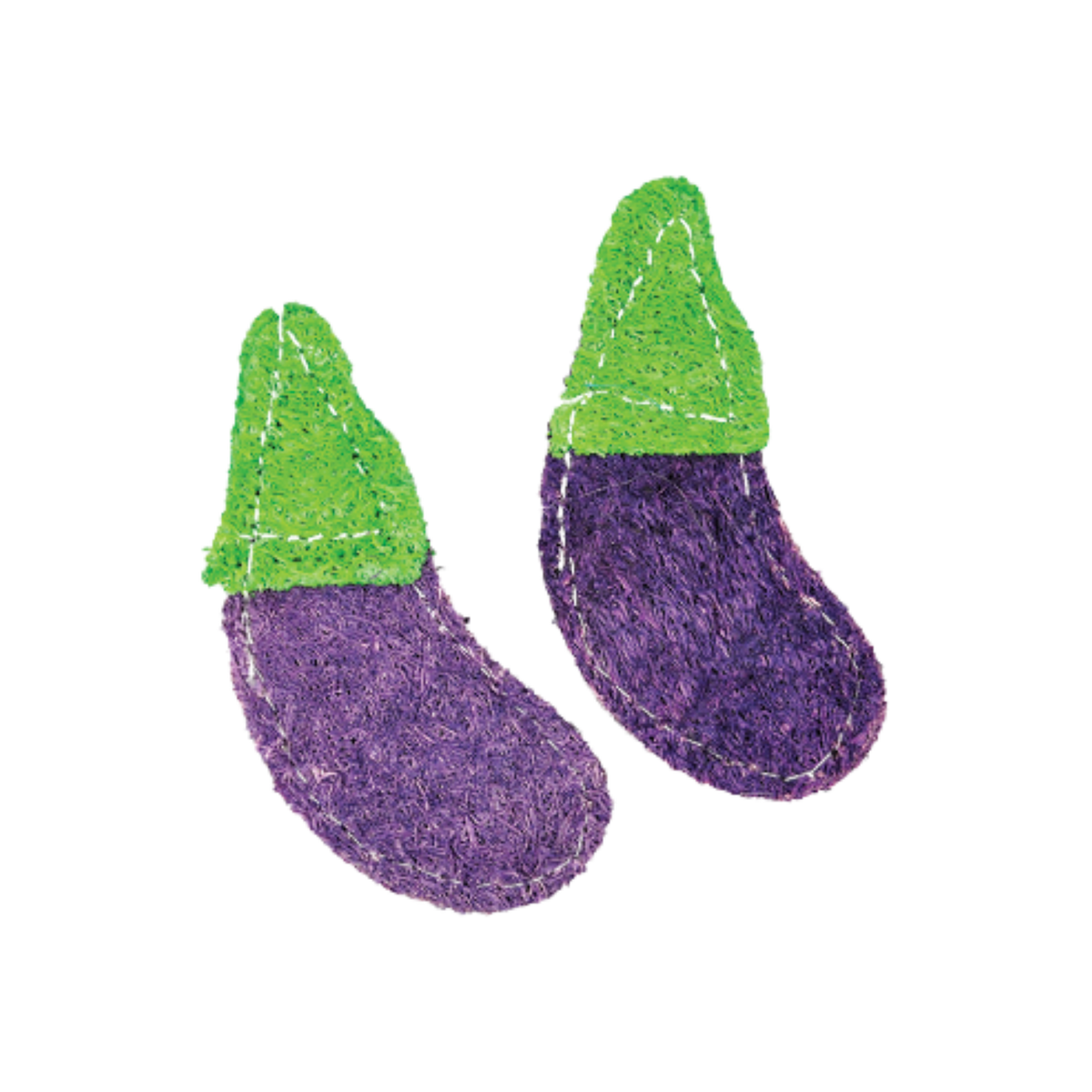 A&E Nibbles Loofah Eggplant Small Animal Chew Toy