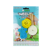 A&E Nibbles Loofa Assorted Animal Chew Toys