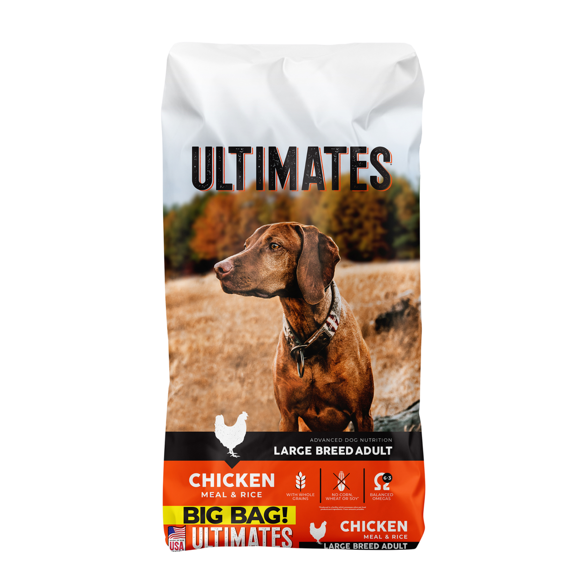 ultimates chicken rice large breed adult dog food
