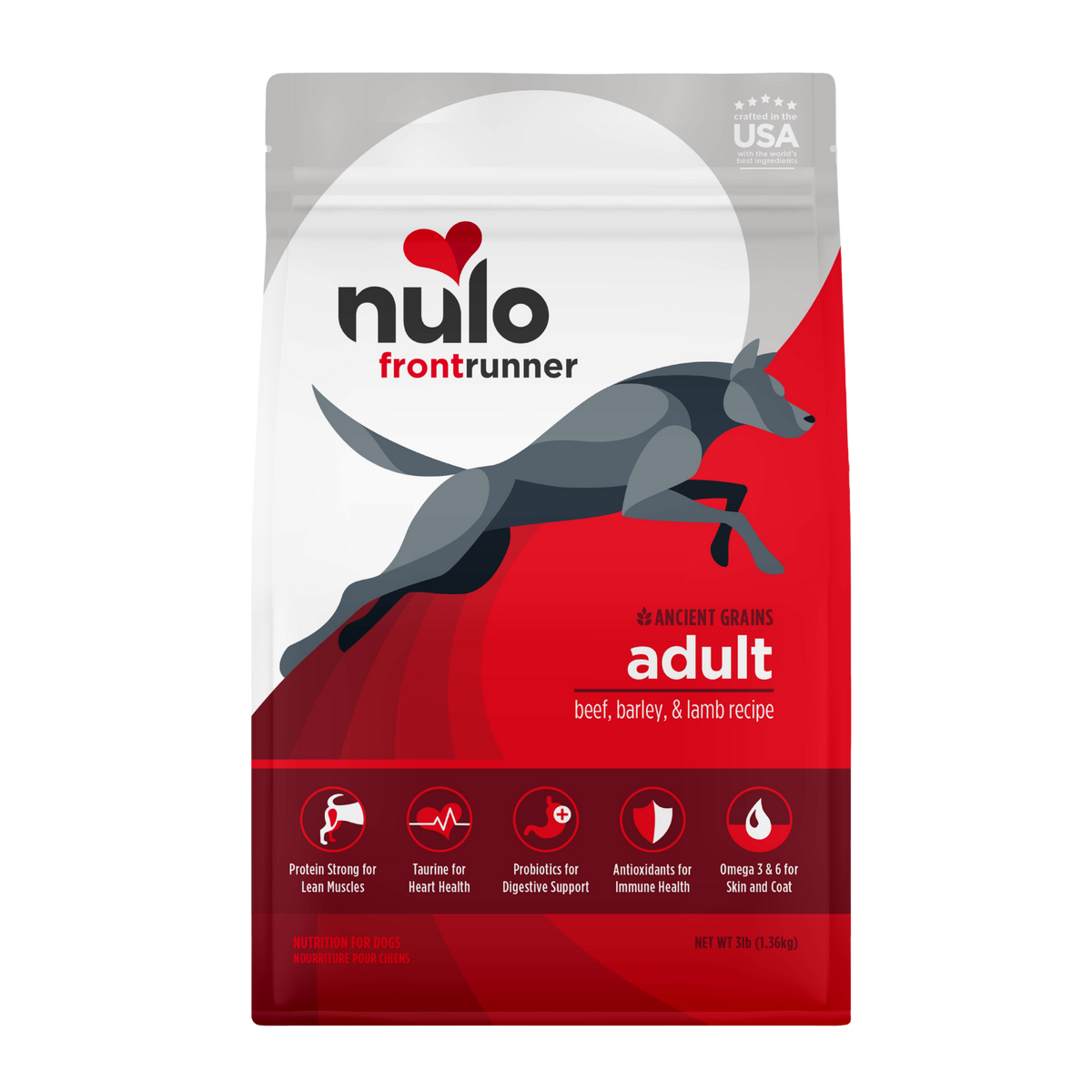 Nulo Frontrunner Beef, Barley & Lamb Adult Dry Dog Food
