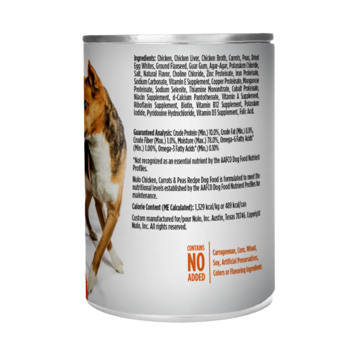 NULO Freestyle Chicken, Carrots & Peas Recipe Grain-Free Adult Canned Dog Food