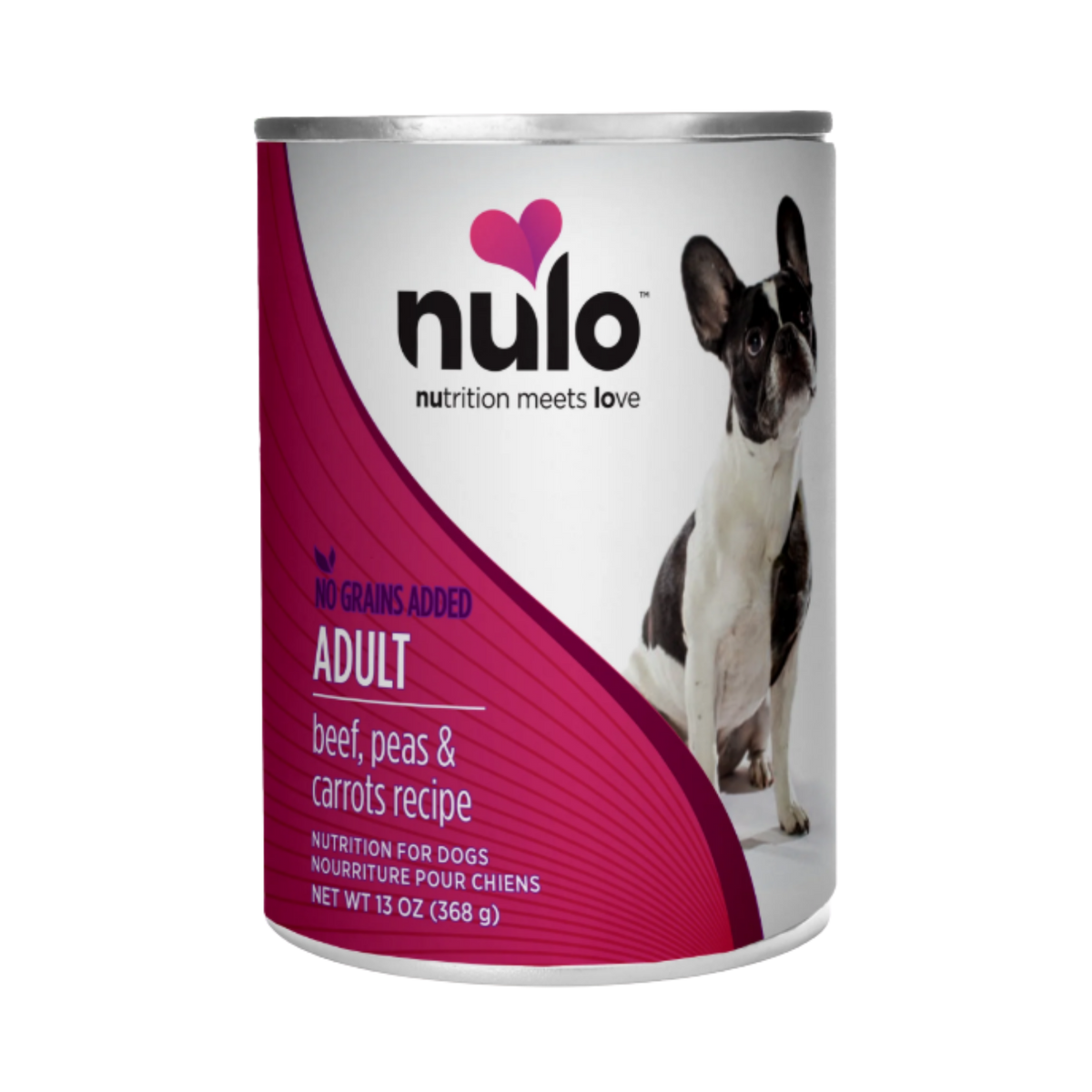 NULO Freestyle Beef, Peas & Carrots Recipe Grain-Free Adult Canned Dog Food