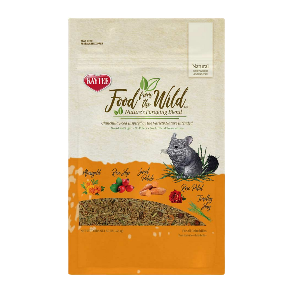 Kaytee Food from the Wild Chinchilla Food 3 lb