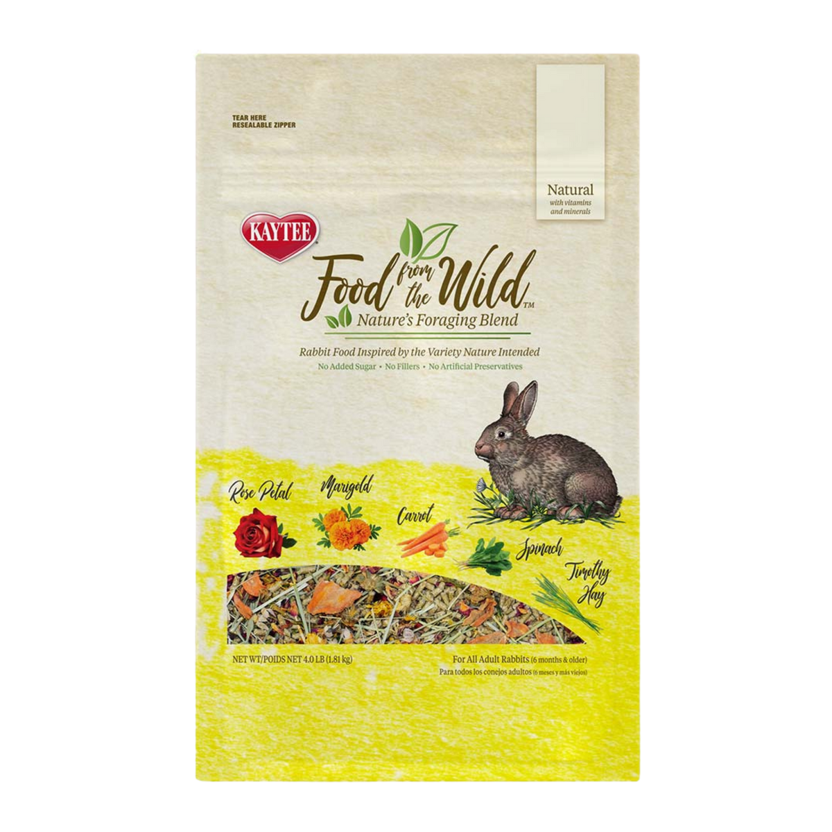 Kaytee Food from the Wild Rabbit Food 4 lb