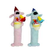 Multipet Loofa Dog Birthday Plush Dog Toy 12 in
