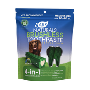 Ark Naturals Brushless Toothpaste Medium Gluten-Free Dental Dog Treats
