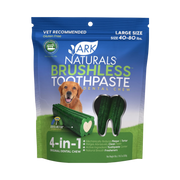 Ark Naturals Brushless Toothpaste Large Gluten-Free Dental Dog Treats