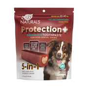 Ark Naturals Brushless Toothpaste Protection+ Medium Dental Dog Treats 18 oz