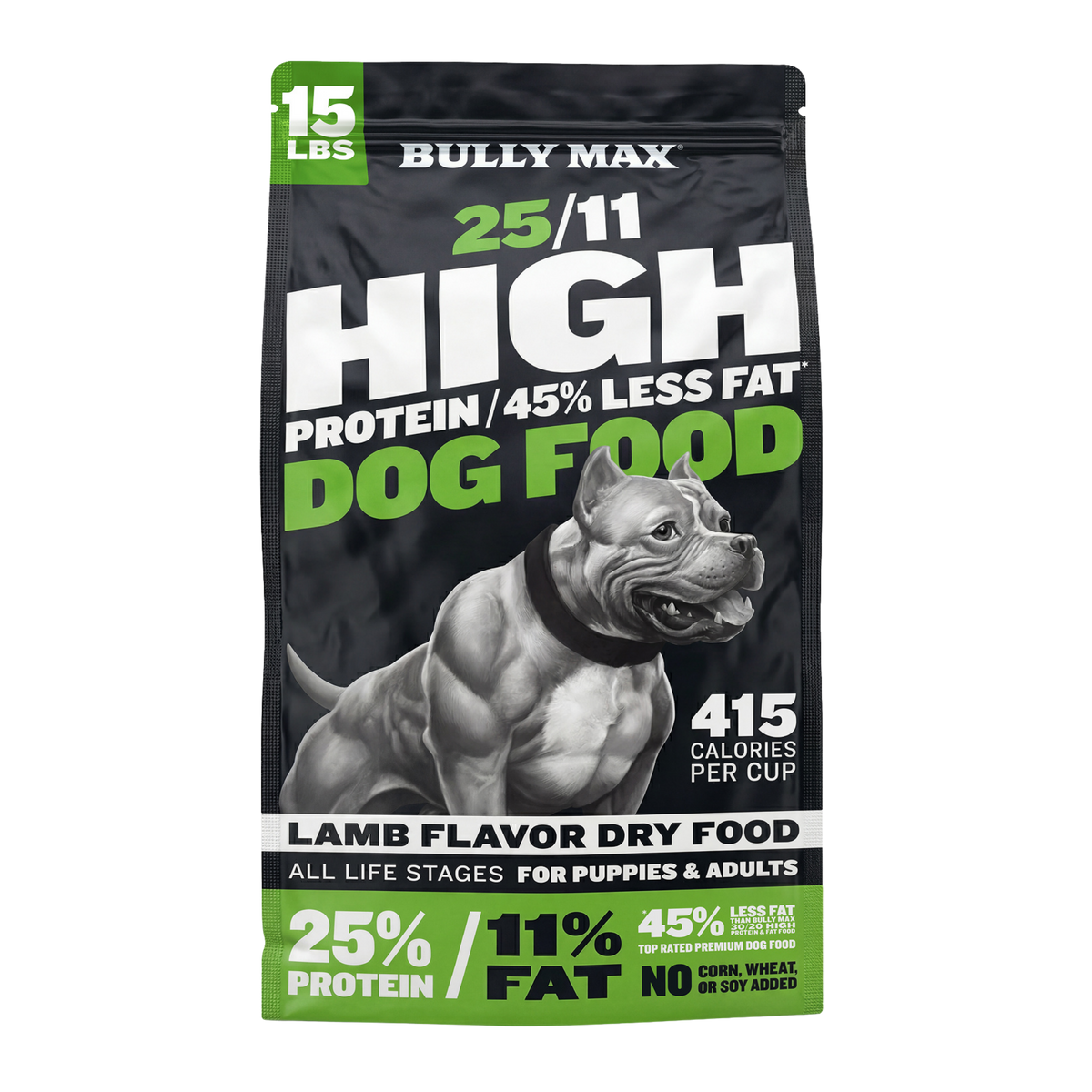 Bully Max 25/11 High Protein & Low Fat Dry Dog Food with Lamb