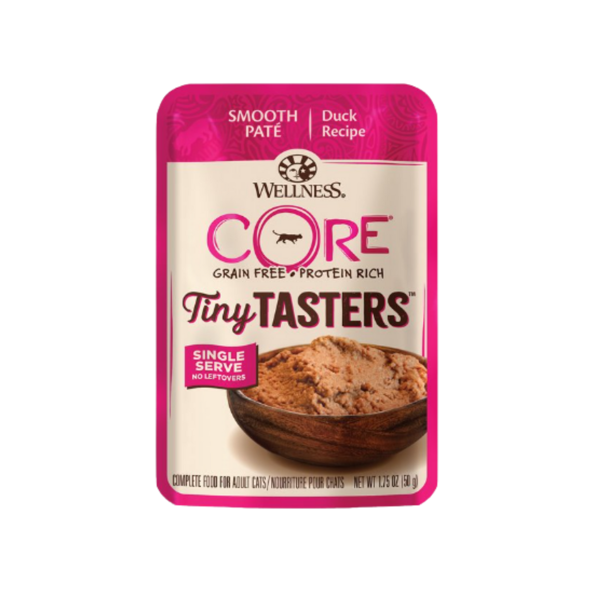 Wellness CORE Tiny Tasters Duck Recipe Smooth Pate Wet Cat Food Pouch