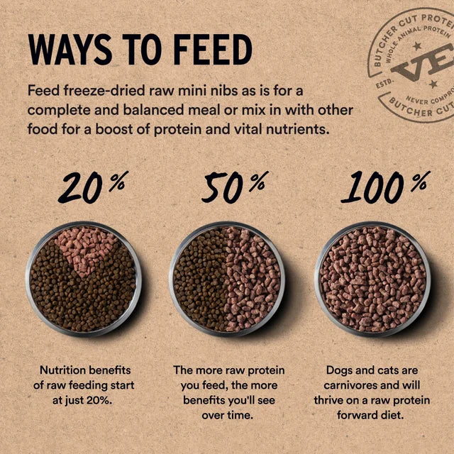 Vital Essentials Freeze-Dried Raw Chicken Entrée Mini Nibs Cat Food 8 oz
