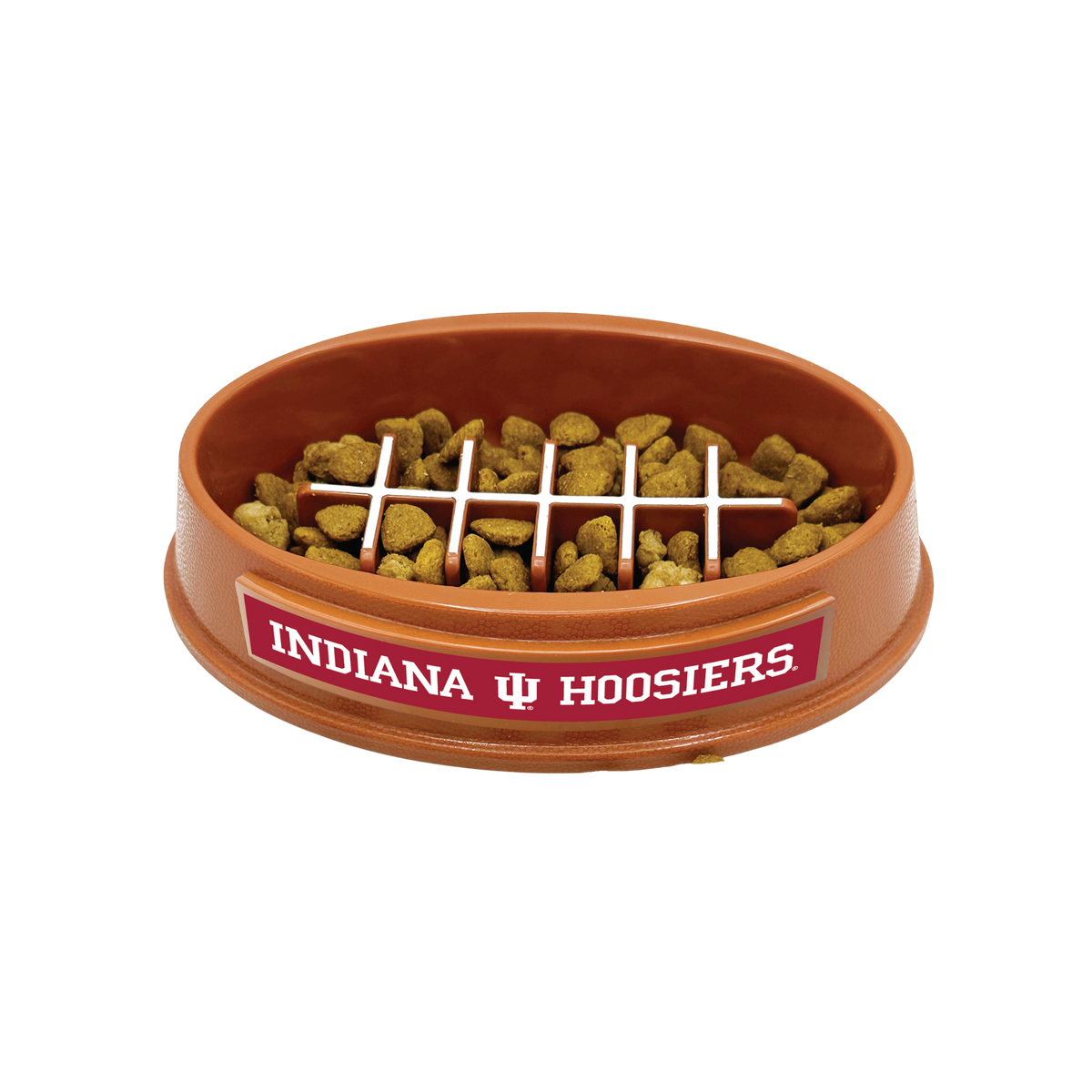 Pets First University of Indiana Hoosiers Slow Feeder Dog Bowl