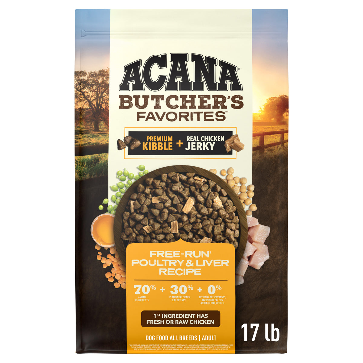 ACANA Butcher's Favorites Grain-Free Free-Run Poultry & Liver Recipe Dry Dog Food