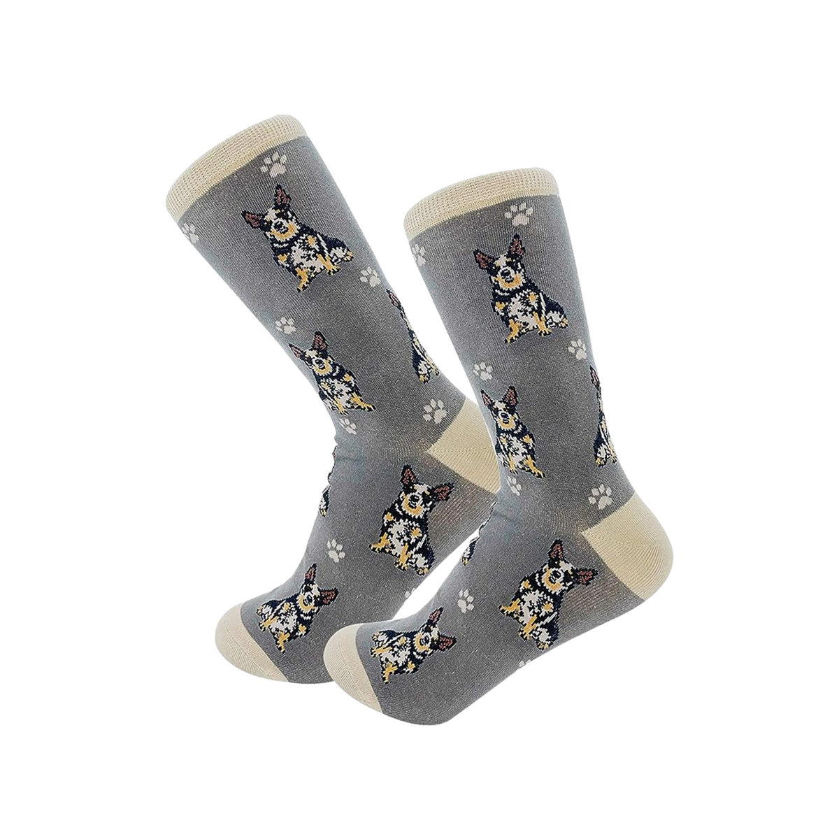 E & S Imports Pet Lover Socks Australian Cattle Dog, Unisex, One Size Fits Most
