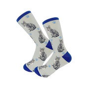 E & S Imports Pet Lover Socks Silver Tabby Cat, Unisex, One Size Fits Most