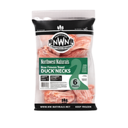 Northwest Naturals Raw Frozen Duck Necks Dog Treats 6 ct