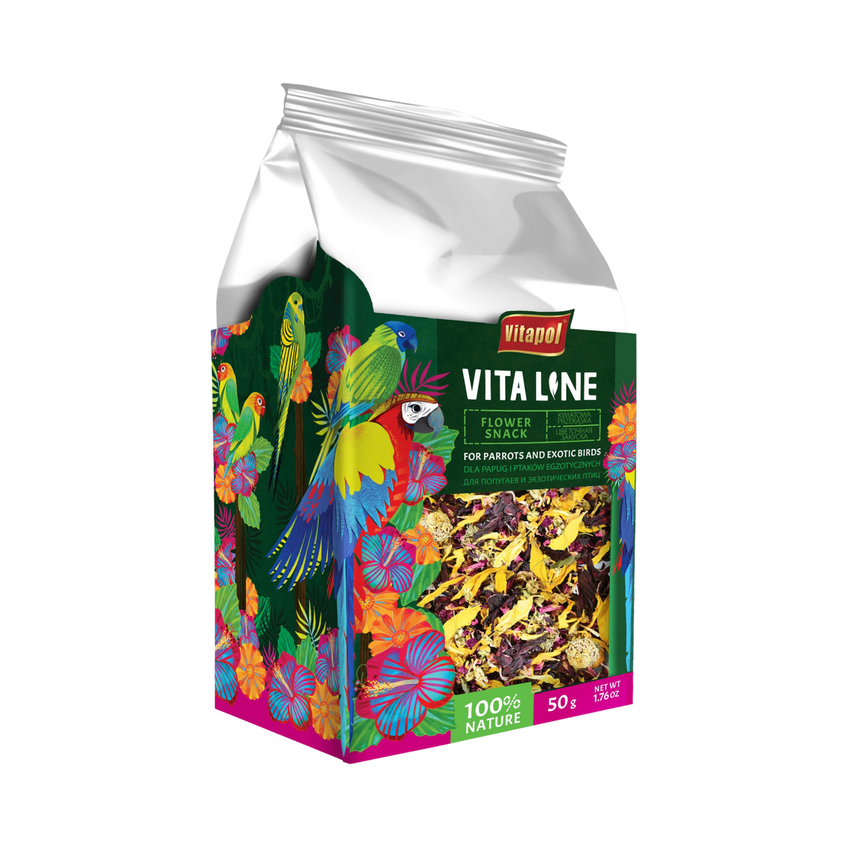 A&E Vitapol Vitaline Flower Snack for Parrots & Exotic Birds 50 gm