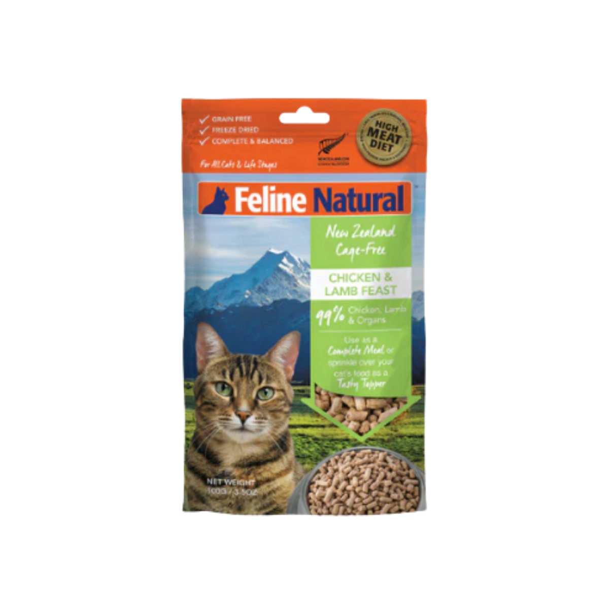 Natural Pet Food Group New Zealand Chicken & Lamb Freeze-Dried Cat Food Topper 3.5 oz