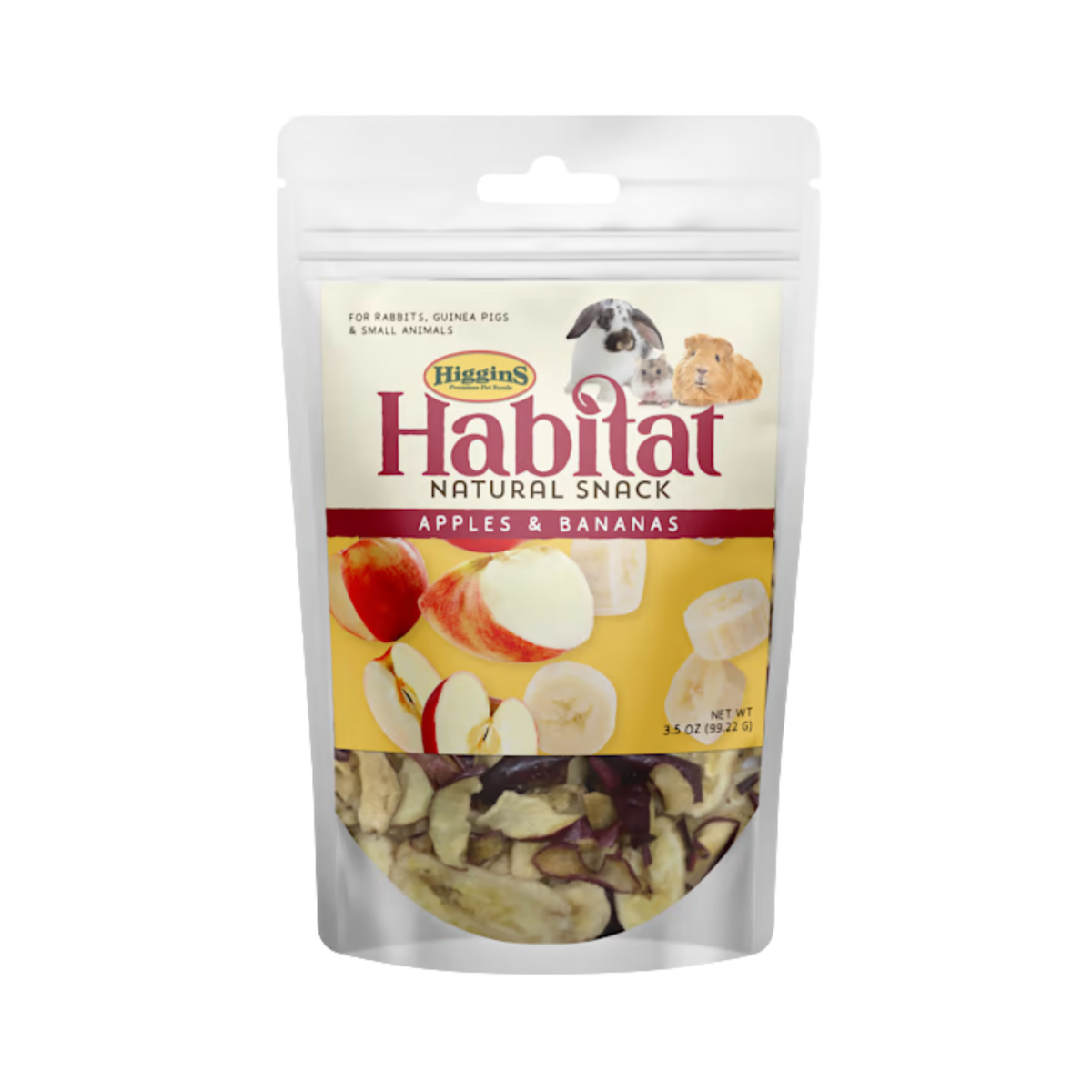 Higgins Habitat Natural Snack Apples & Bananas Small Animal Treats 3 oz