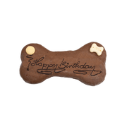 A&E Lolo Pets Classic LoLo Peanut Butter Bone Shaped Birthday Cake Dog Treat 7 in