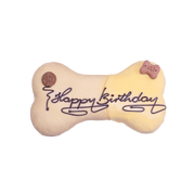 A&E Lolo Pets Classic LoLo Vanilla Bone Shaped Birthday Cake Dog Treat 7 in