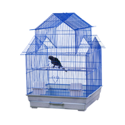 A&E House Top Blue Bird Cage 18 x 18 x 27 in