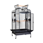 A&E Black Majestic Series Parrot Cage with Stand 36 x 28 x 68 in