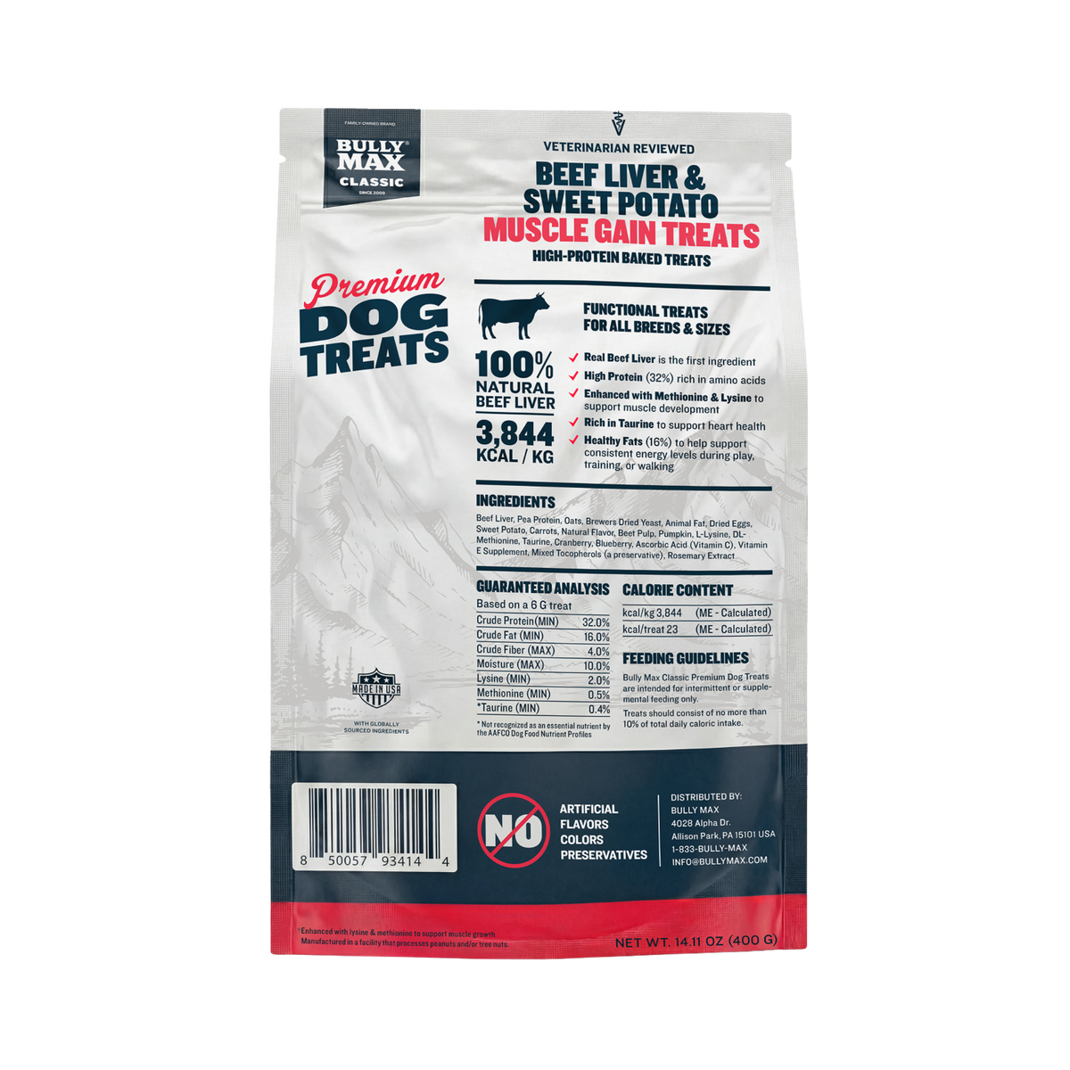 Bully Max Classic Premium Beef Dog Treats 14.1 oz