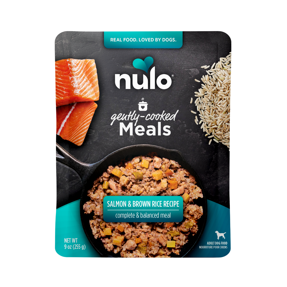 Nulo Gently-Cooked Meals Salmon & Brown Rice Recipe Adult Dog Food