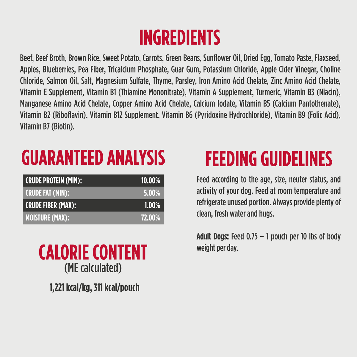 NULO Gently-Cooked Meals Beef & Sweet Potato Recipe Adult Dog Food